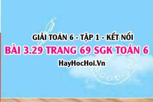 Giải bài 3.29 trang 69 Toán 6 Tập 1 SGK Kết nối tri thức